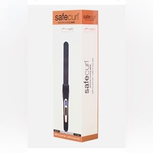 NEW Maxius SafeCurl Curling Iron in Black